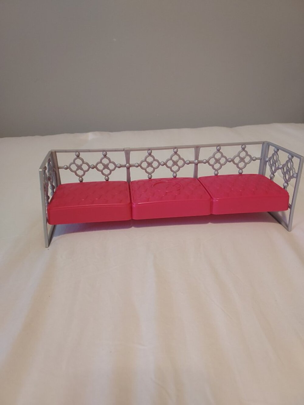 Vintage Barbie Mattel Day Bed Sofa My Style Glam Pink Gray 2014 - Retired
